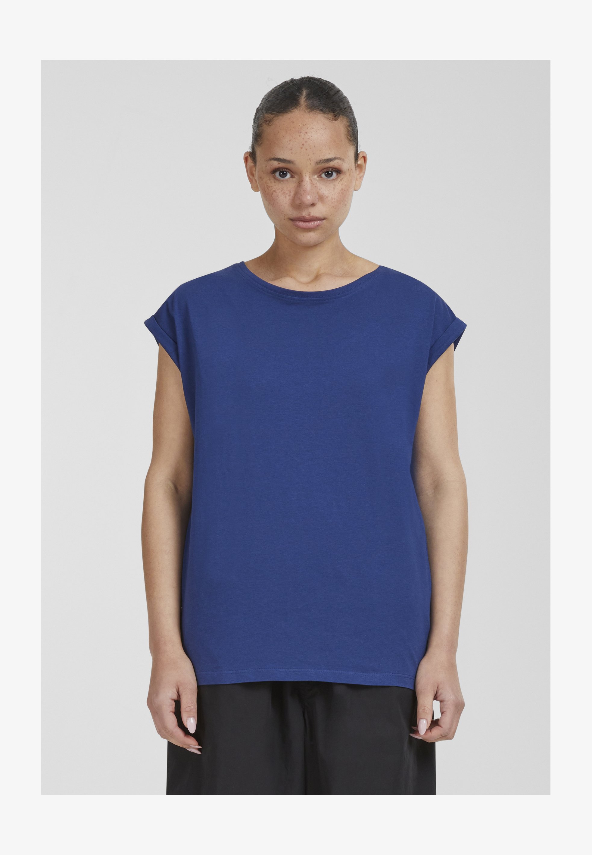 Urban Classics EXTENDED SHOULDER 2-PACK - T-shirt Basic - Black Black Ur621d04z Q12