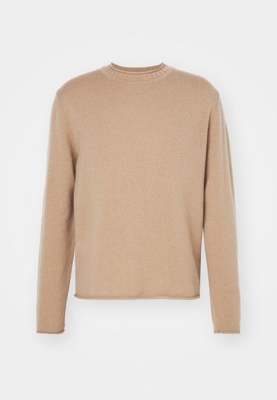 Filippa K ROLLED HEM - Strickpullover - dark beige
