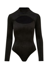 CUT-OUT TURTLENECK - Bodijs - black