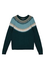 Springfield Pullover Aus Jacquard-Strick – Rundhals, Langarm, 100% Baumwolle