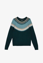Springfield Pullover Aus Jacquard-Strick – Rundhals, Langarm, 100% Baumwolle