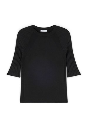 Motivi, MAGLIA CON MANICHE RAGLAN A COSTE - T-shirts basic - nero