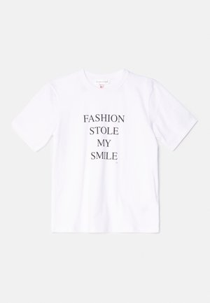 SLOGAN TEE - Triko s potiskem - white