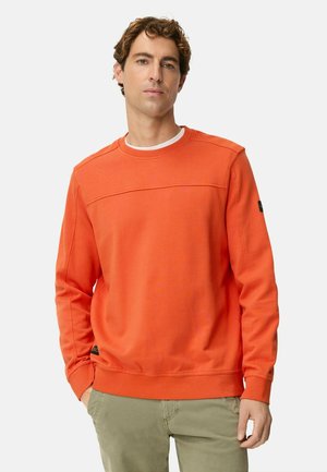 MIT RUNDHALSAUSSCHNITT - Sweatshirt - burned orange