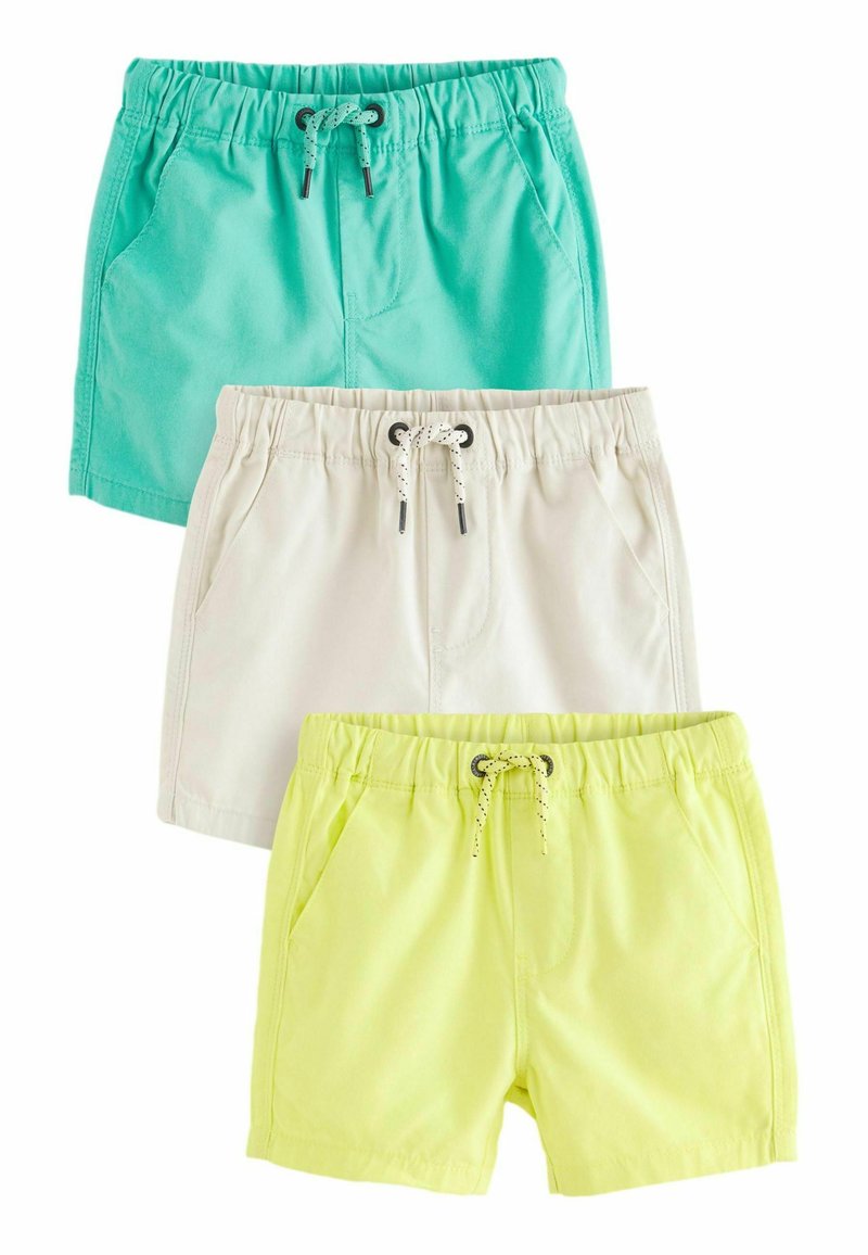 Next 3 PACK - REGULAR FIT - Short - turqoise ecru yellow