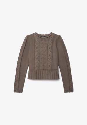 Calliope CON LAVORAZIONE - Jumper - fango