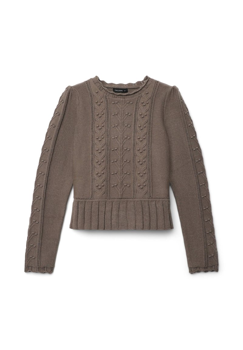 Calliope CON LAVORAZIONE - Pullover - fango