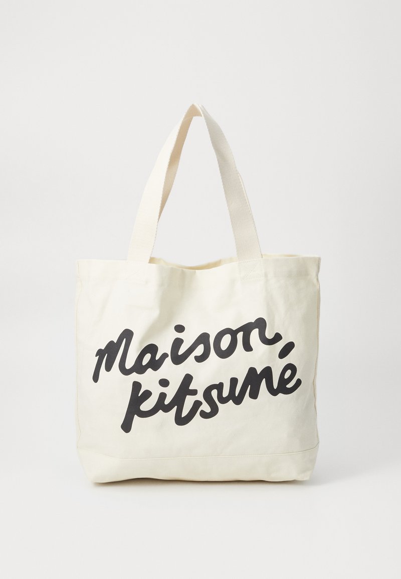 Maison Kitsuné - MAISON KITSUNE HANDWRITING TOTE - Tote bag - ecru, Enlarge