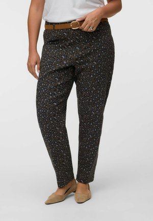 Vero Moda Curve MOM FIT JEANS VMCTESSA HIGH RISE MOM FIT JEANS - Mom traperice - chocolate chip