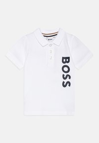 Boss polo neonato manica corta bianco main image 1