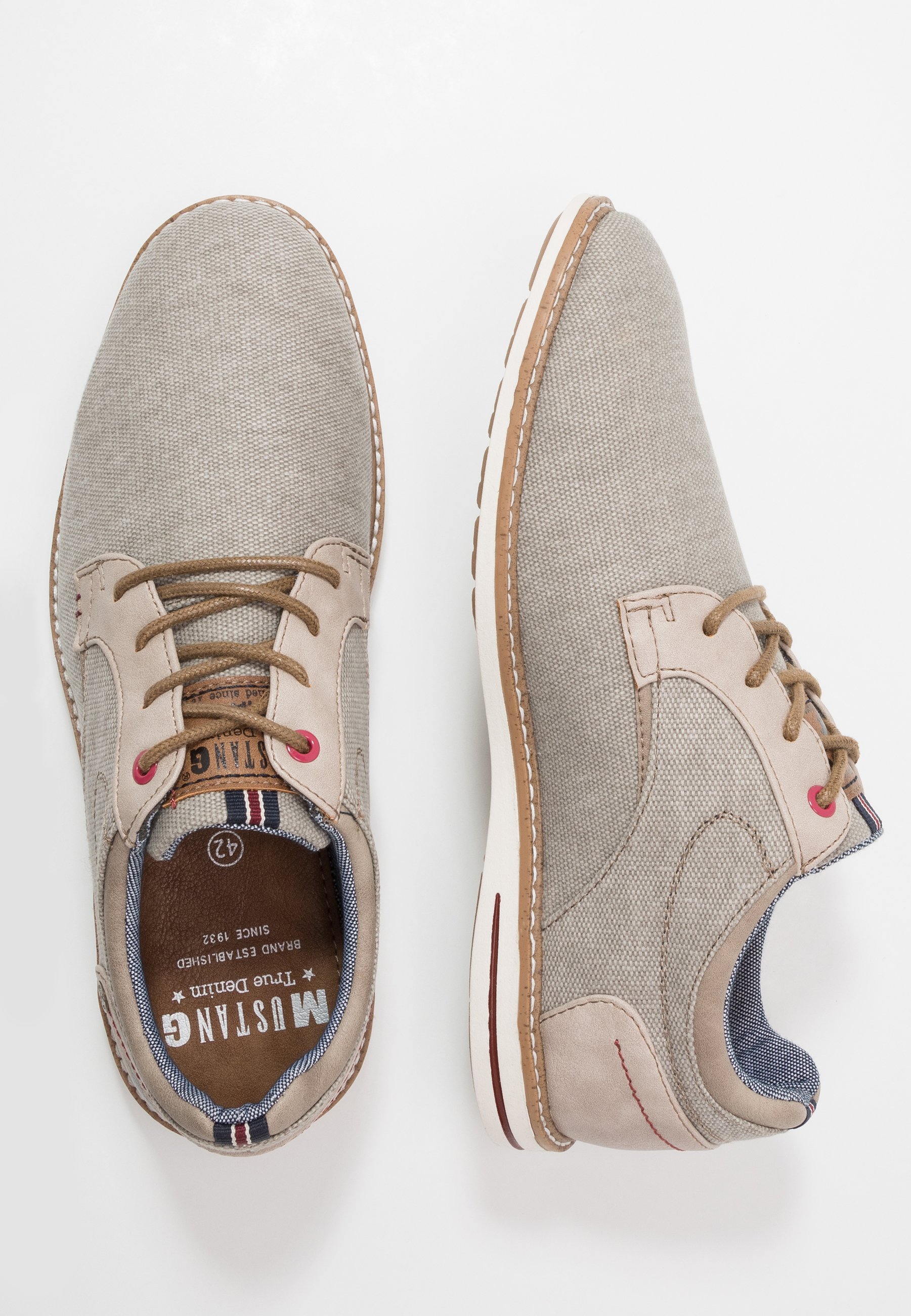Mustang Casual snøresko beige Zalando.no Mustang Casual snøresko beige Zalando.no