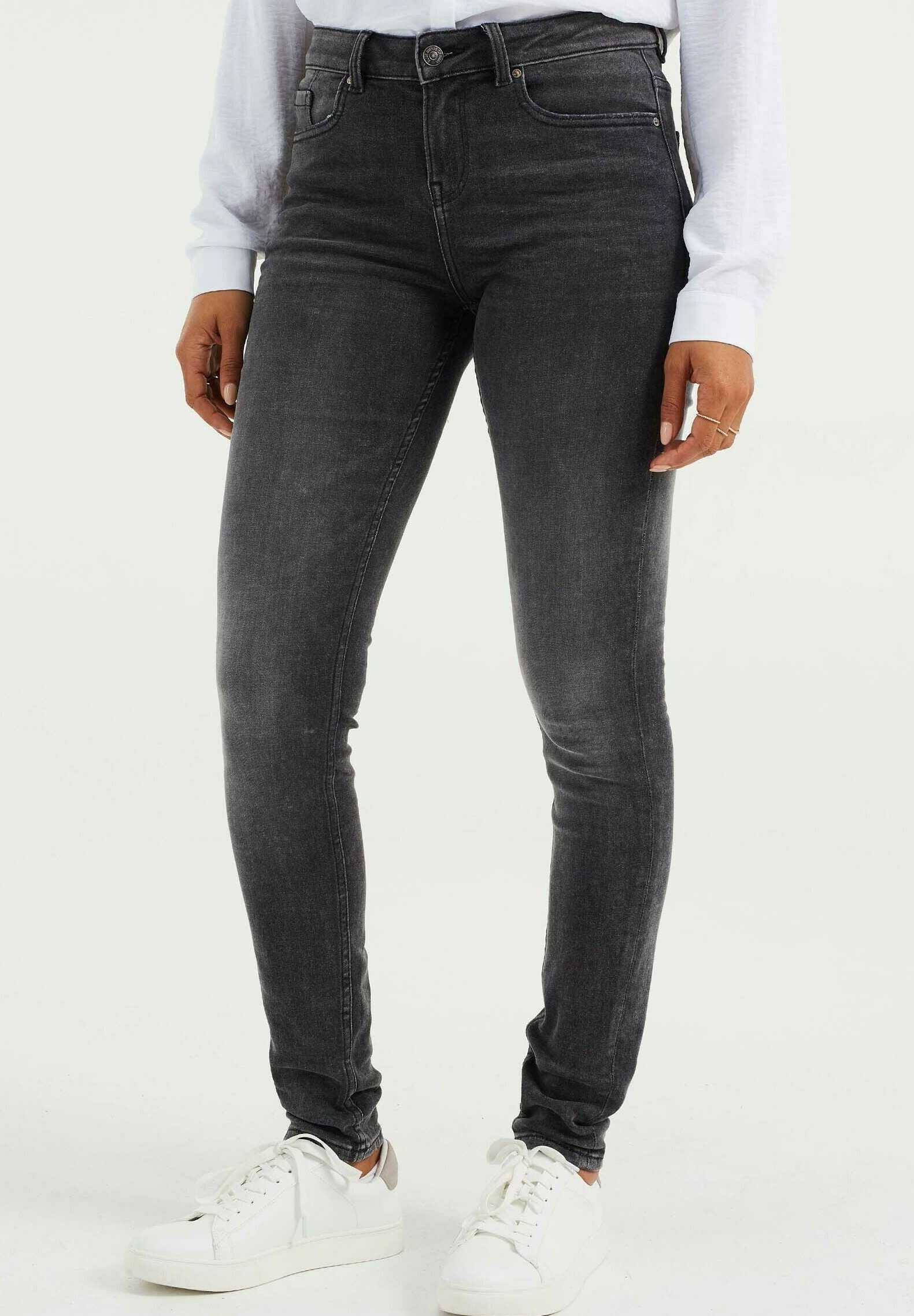 Donna SJjZU WE Fashion Jeans slim fit - dark grey/grigio scuro Donna SJjZU WE Fashion Jeans slim fit - dark grey/grigio scuro