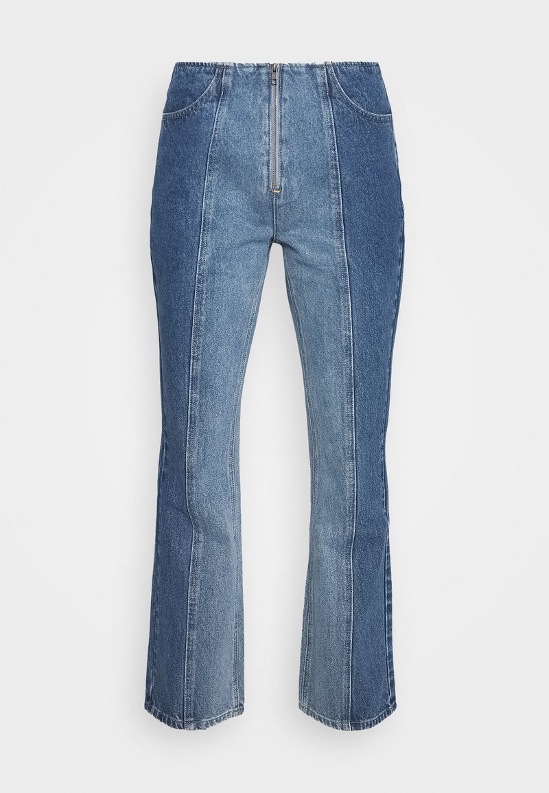 Milk It Mixed Zip Flared Jeans Light Blue Mid Blue Light Blue Zalando Co Uk Milk It Mixed Zip Flared Jeans Light Blue Mid Blue Light Blue Zalando Co Uk