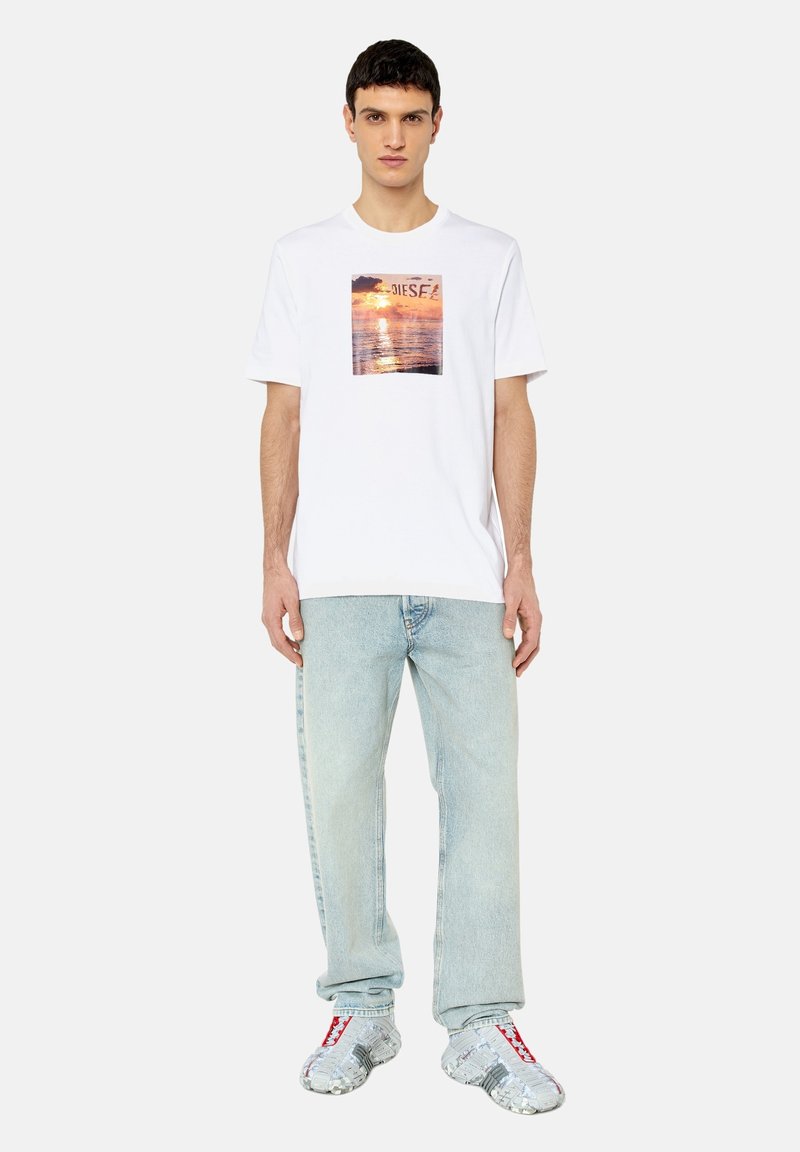 Diesel T-shirt print wit