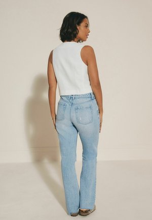 FRONT TEXTURED REGULAR FIT - Mellény - white