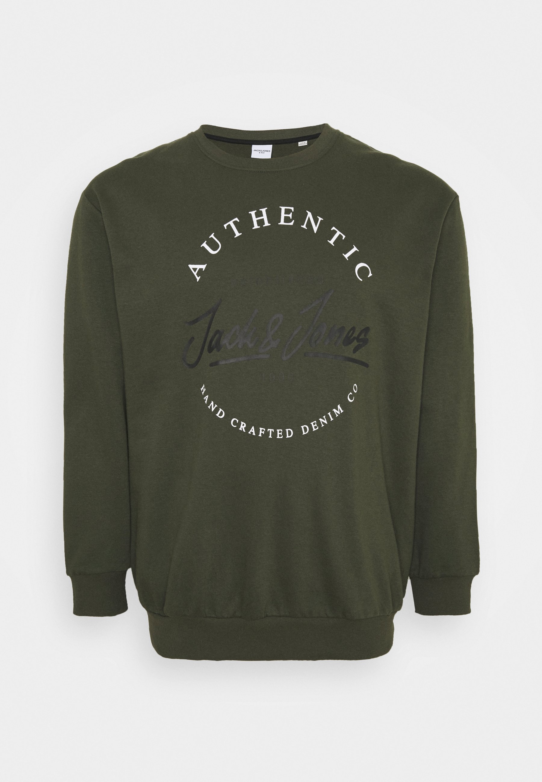 Jack & Jones JJHERRO CREW NECK - Sweatshirt - forest night/vert foncé