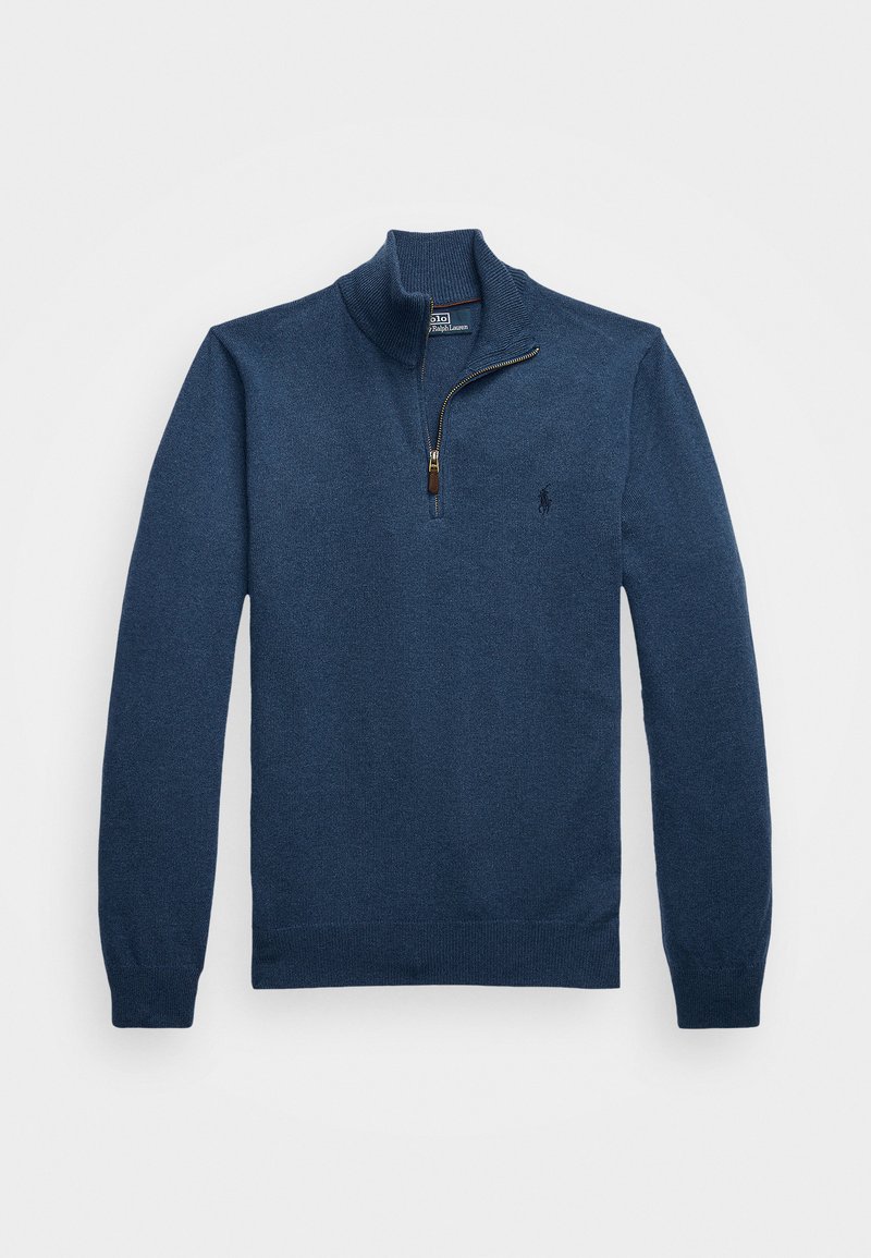 Polo Ralph Lauren WOOL QUARTER-ZIP JUMPER - Jersey de punto - rustic navy heather