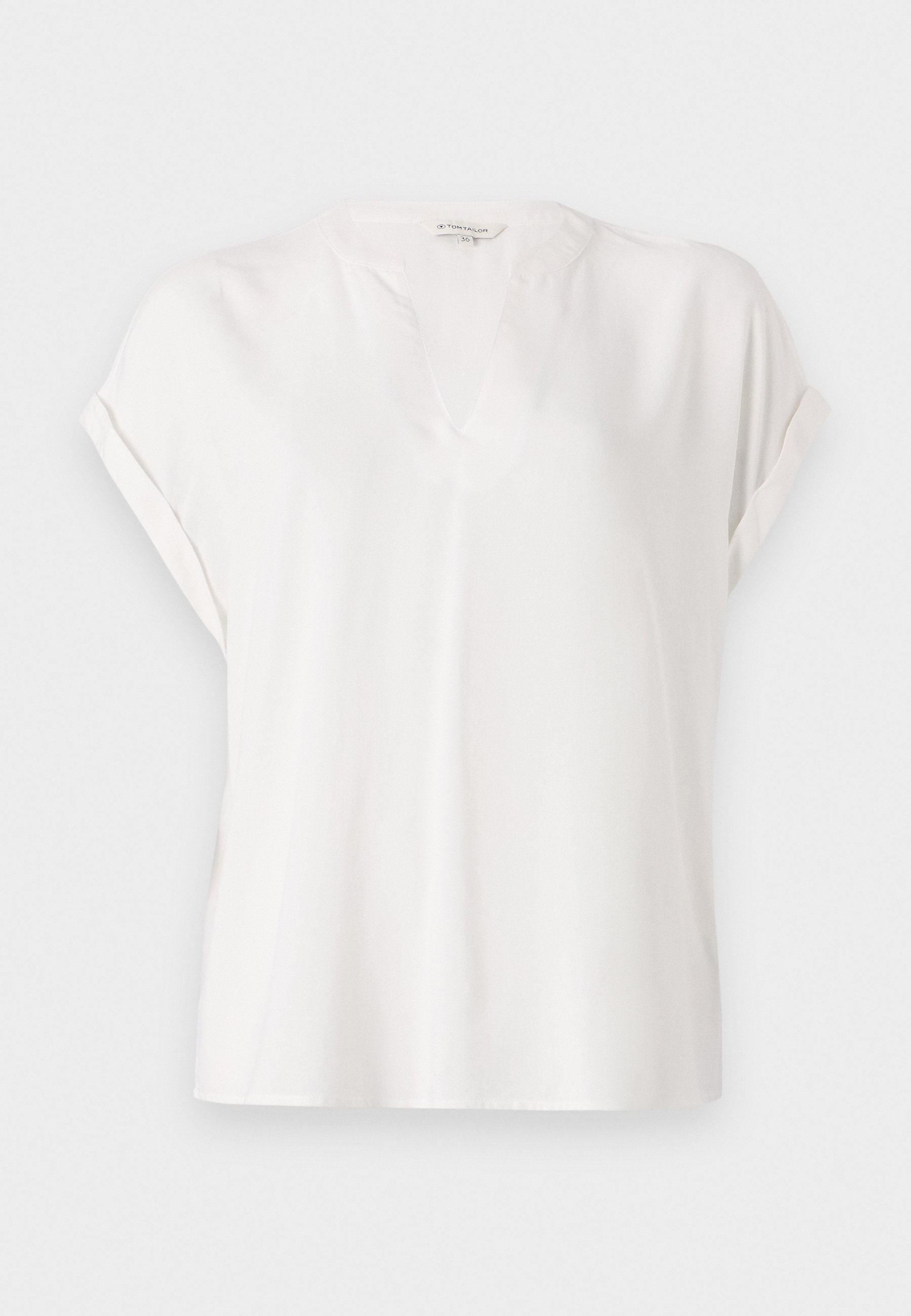 売れ筋商品|||トムテイラー シャツ レディース トップス EASY SHAPE - Blouse - whisper white TOM TAILOR EASY SHAPE - Blouse - whisper white/white - Zalando