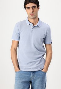 TOM TAILOR DENIM POLO WITH TIPPING - Polo - brunnera blue