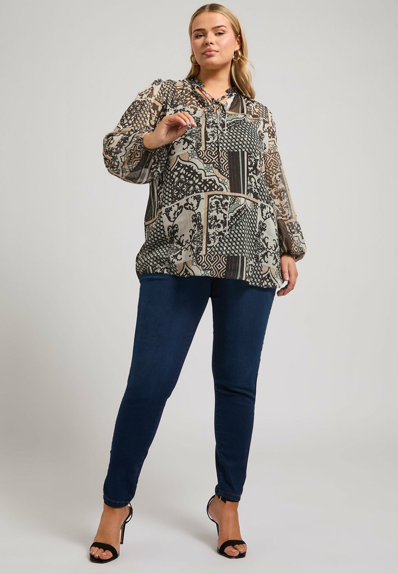 Yours Clothing Bluse brown/braun