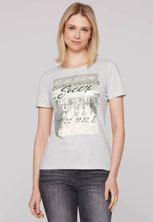 MIT PHOTO - T-Shirt print - grey melange