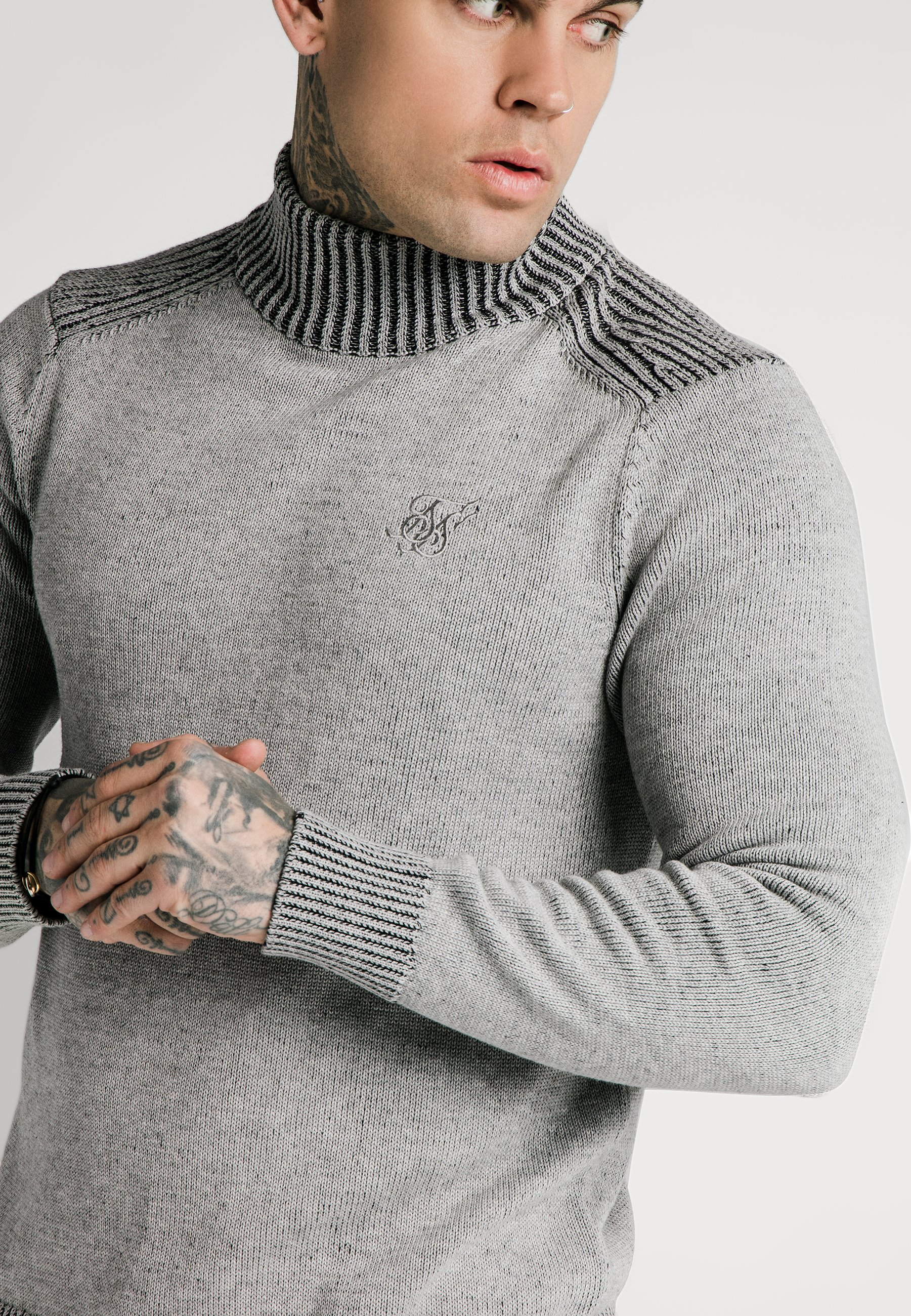 siksilk roll neck jumper