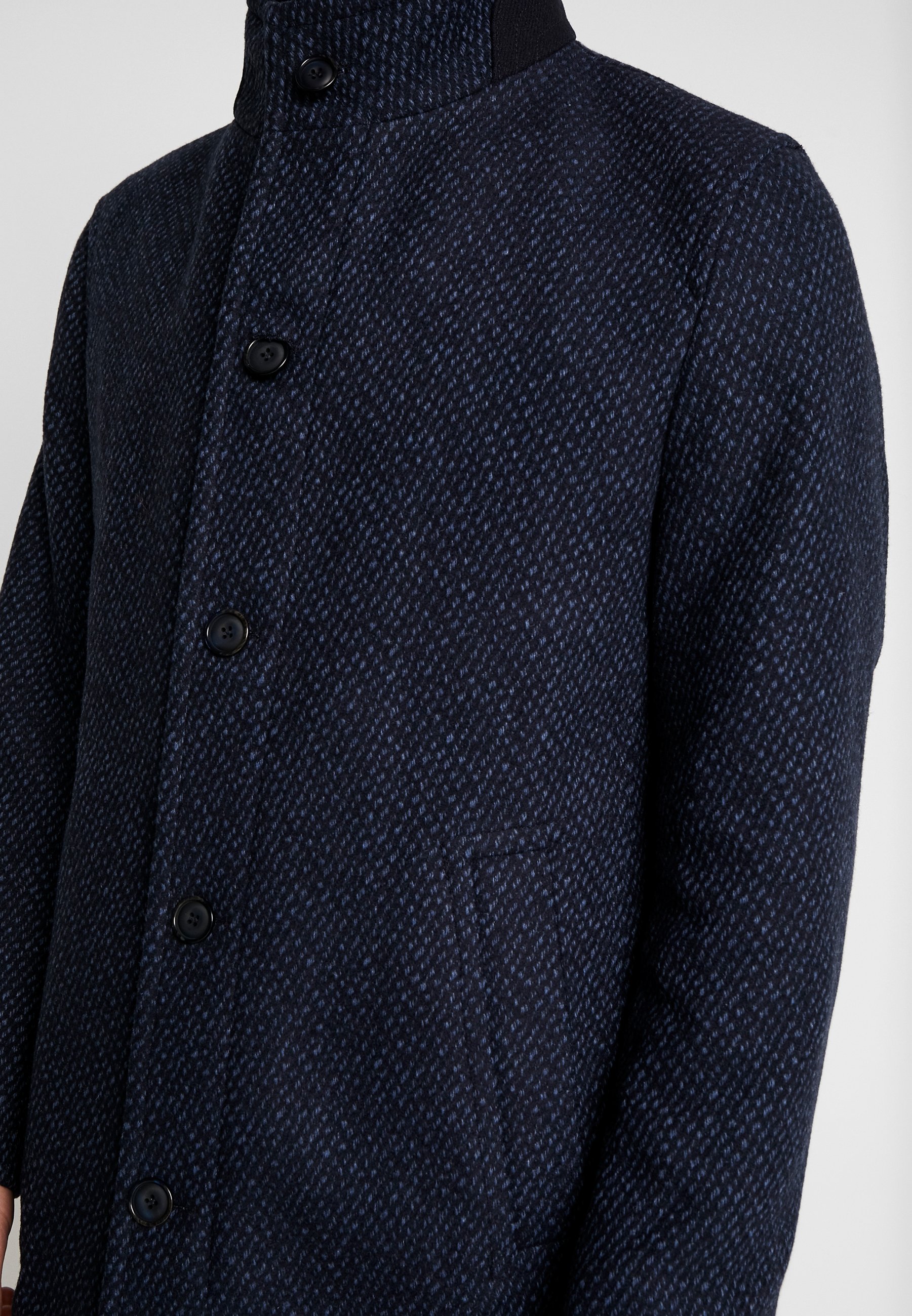 Bugatti COAT Manteau classique navybleu marine ZALANDO.FR Manteau long Bugatti en laine mélangée bleu marine | Rue Des