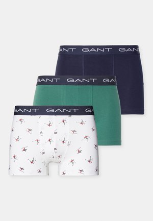 SKIER PRINT TRUNK 3 PACK - Boxerkalsong - white