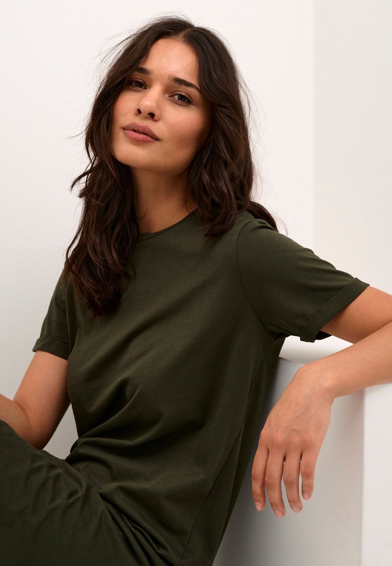 Kaffe KACELINA - Jersey dress - forest night/green - Zalando.co.uk