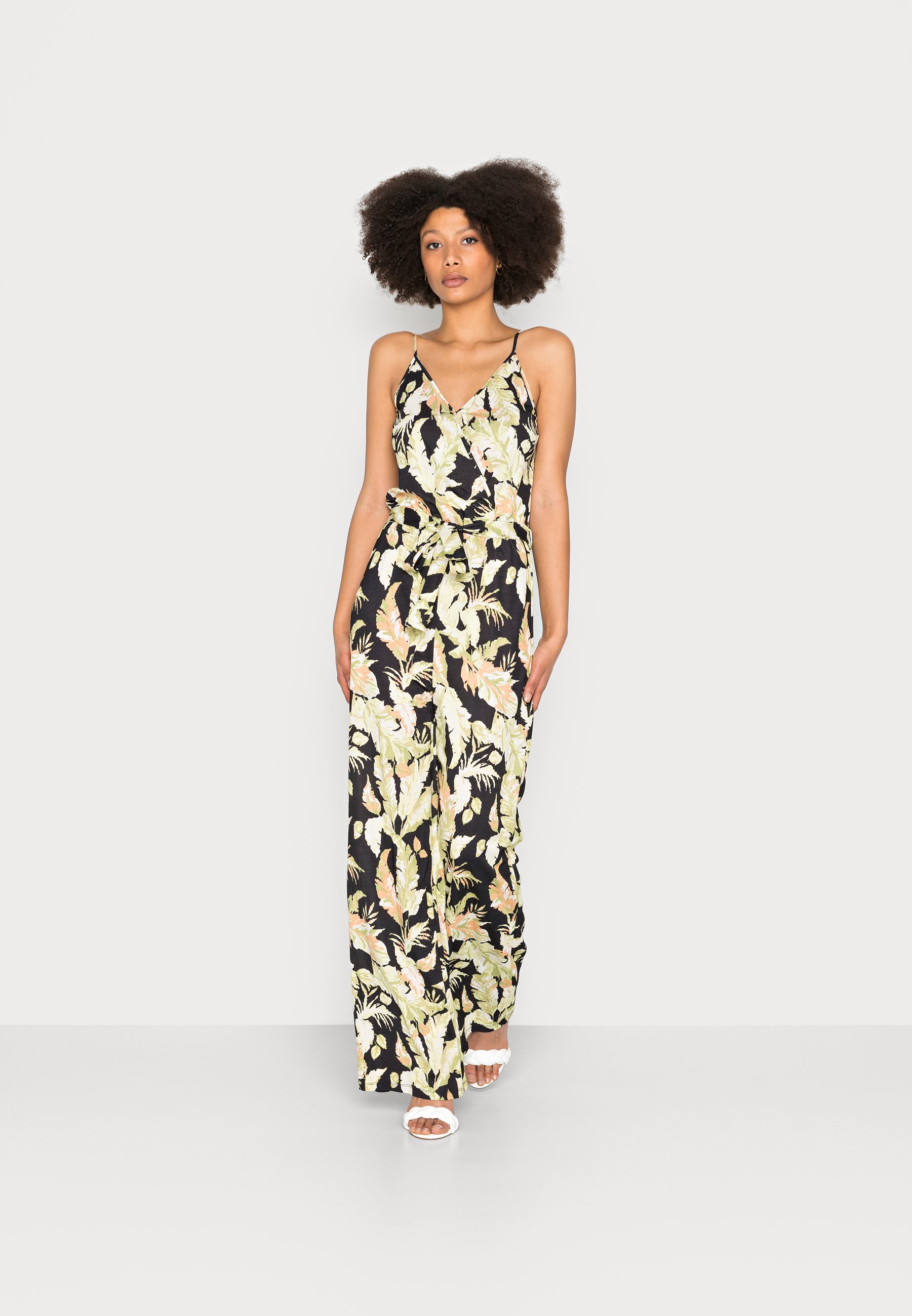 Anna Field Tuta jumpsuit - black/green/nero - Zalando.it