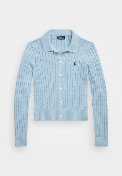 Polo Ralph Lauren WIMBLEDON CABLE SHORTSLEEVE CARDIGAN - Cardigan - cold springs