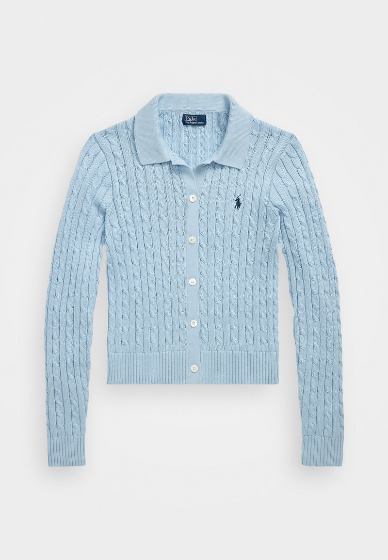 Polo Ralph Lauren CABLE-KNIT COTTON CARDIGAN - Vesta na kopčanje - cold springs