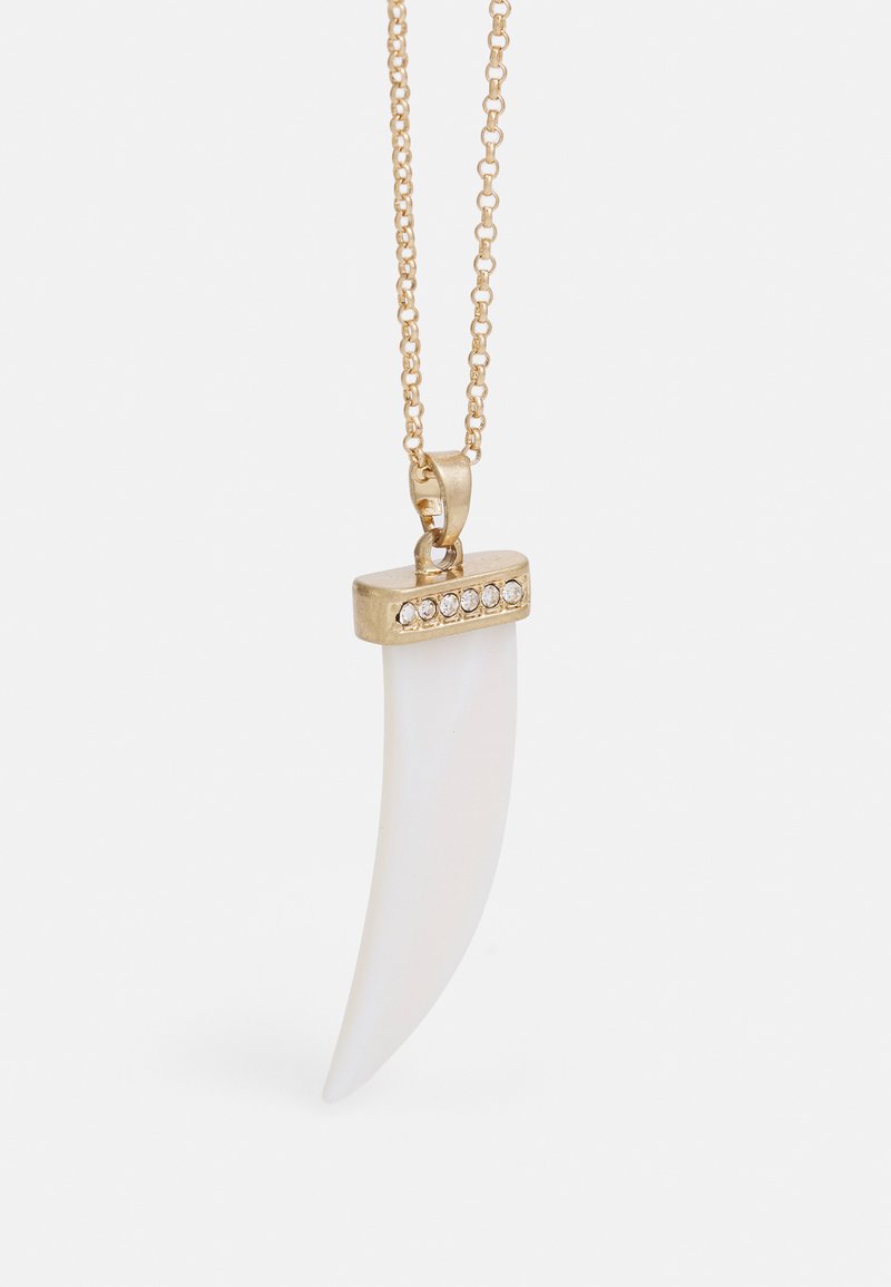 Herren Halsketten | Uncommon Souls STONE TUSK PENDANT NECKLACE UNISEX Halskette gold-coloured/goldfarben - GB74653 Herren Halsketten | Uncommon Souls STONE TUSK PENDANT NECKLACE UNISEX Halskette gold-coloured/goldfarben - GB74653