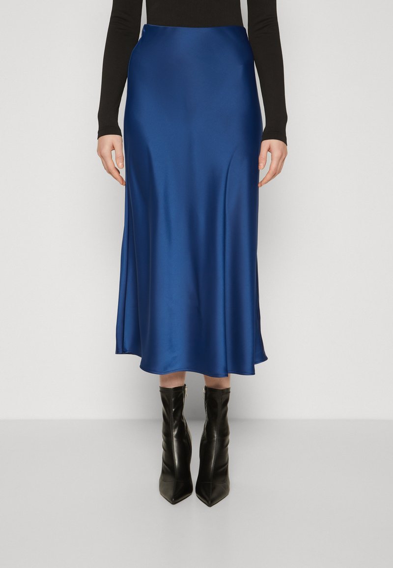 YAS Tall - YASPELLA MIDI SKIRT  - Falda acampanada - navy peony, Ampliar