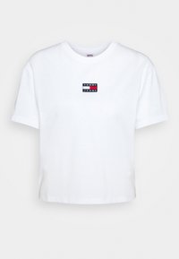 Tommy Jeans TOMMY CENTER BADGE TEE - Basic T-shirt - white