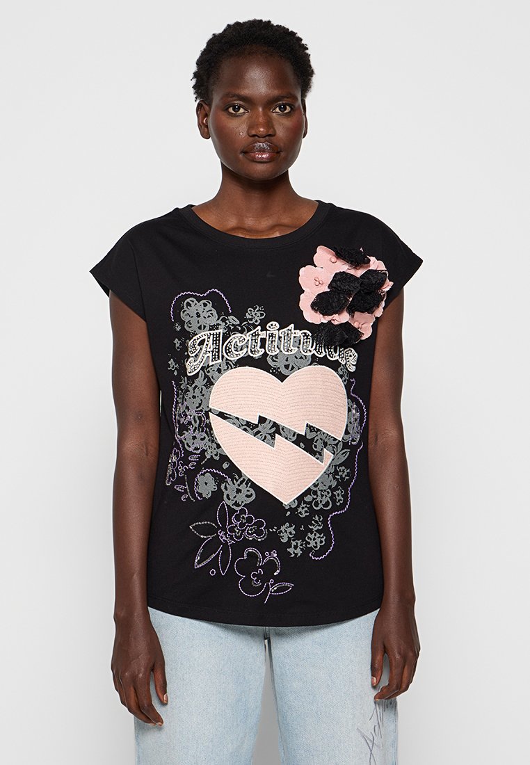 Twinset ACTITUDE T-shirt print zwart Twinset ACTITUDE T-shirt print zwart