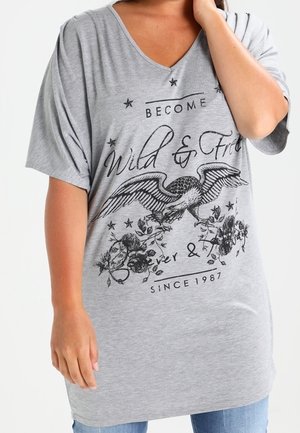 T-Shirt print - light grey