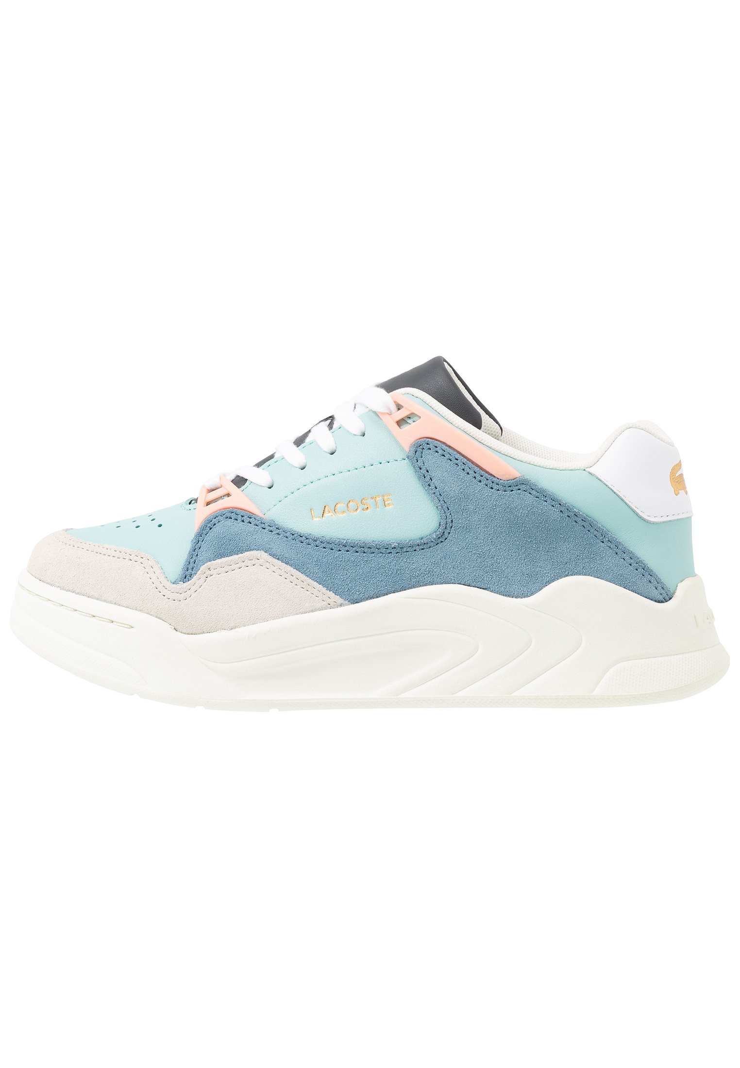 Lacoste COURT SLAM - Trainers - light green/offwhite/white - Zalando.de