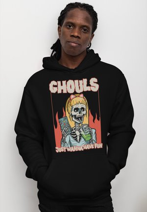 Henry Tiger GHOUL FUN - Kapuzenpullover - black