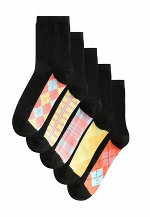 5 PACK - Zoknik - argyle footbed