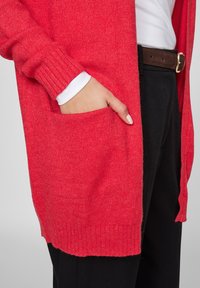 VILA VIRIL OPEN CARDIGAN - Kofta - barbados cherry