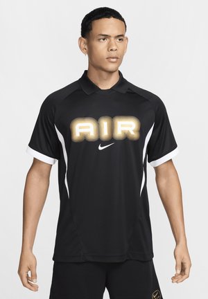 Nike Sportswear AIR - Polo - black white metallic gold
