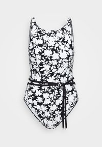 BELTED ONE PIECE - Swimsuit - black