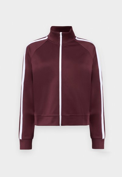 NMJENNA HIGH NECK - Sweat zippé - windsor wine