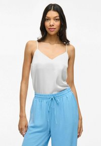VILA TRÄGER V-AUSSCHNITT - Tops - snow white