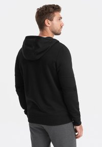 Ombre Felpa con zip - black