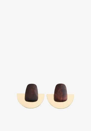 Next, Earrings - brown