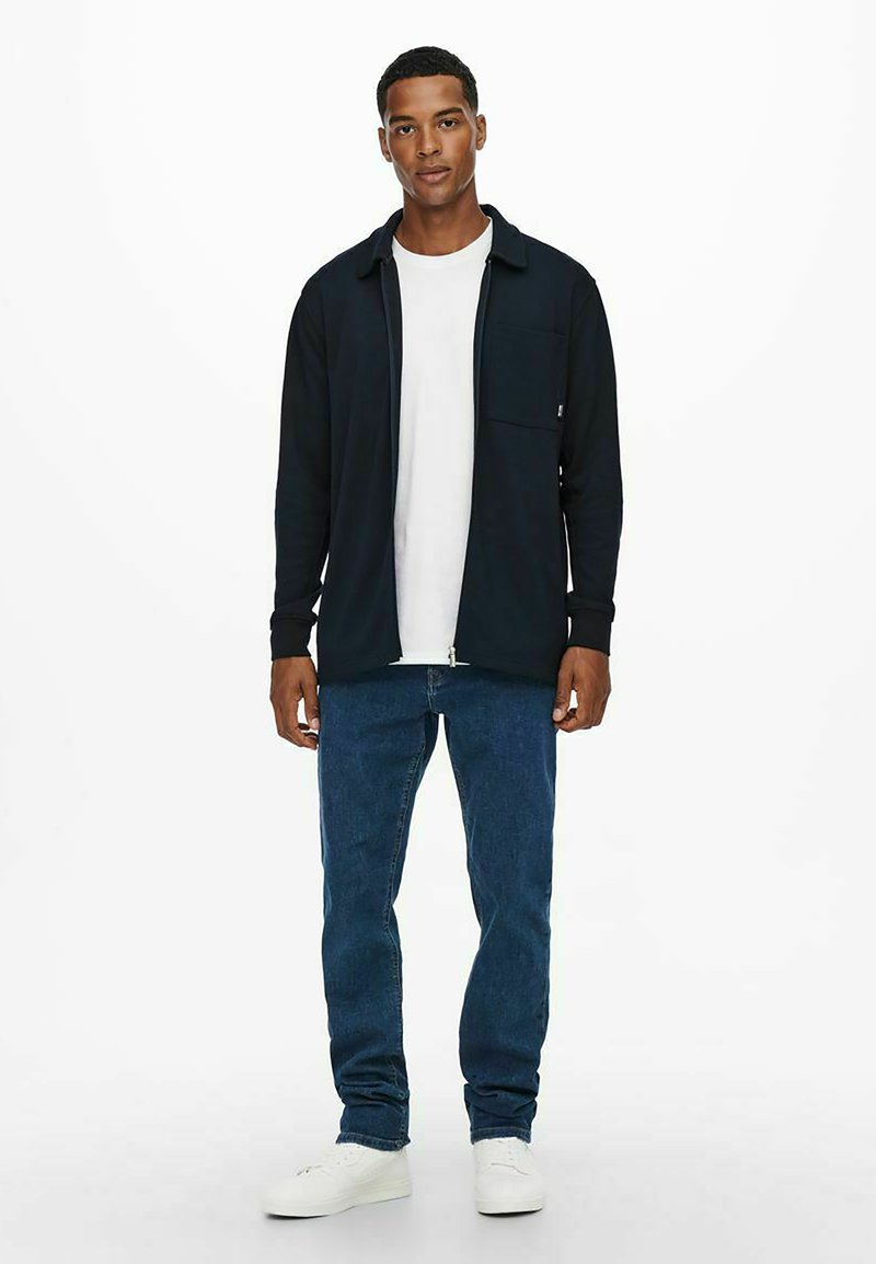 Herren Strickjacken | Only & Sons Strickjacke dark navy/dunkelblau - GP34623 Herren Strickjacken | Only & Sons Strickjacke dark navy/dunkelblau - GP34623