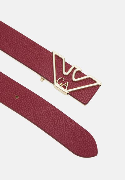 Emporio Armani PLATE BELT - Cinto - vino