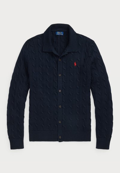 Polo Ralph Lauren CABLE-KNIT CARDIGAN - Chaqueta de punto - hunter navy
